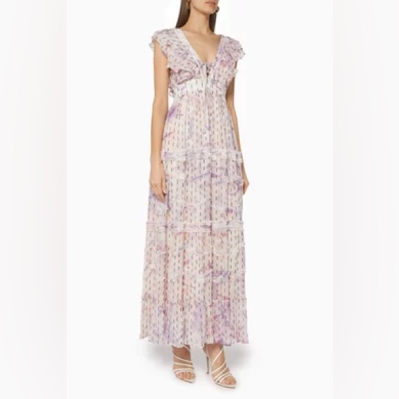 HEMANT & NANDITA Vivir Floral Crepe Dress - Picture 2 of 7